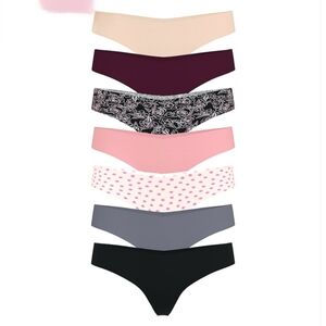 Victoria's Secret No Show Thong Panty 7 Pack.